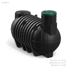 Емкость Подземный модульный резервуар DL 6000 литров Полимер-Групп